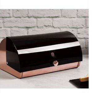 Stainless Steel with Metallic Door Bread Box